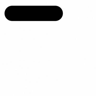 A black rounded rectangle followed by a circle, then a triangle, all horizontally aligned on a white background. The sequence illustrates the evolution of the Mercedes-Benz logo.